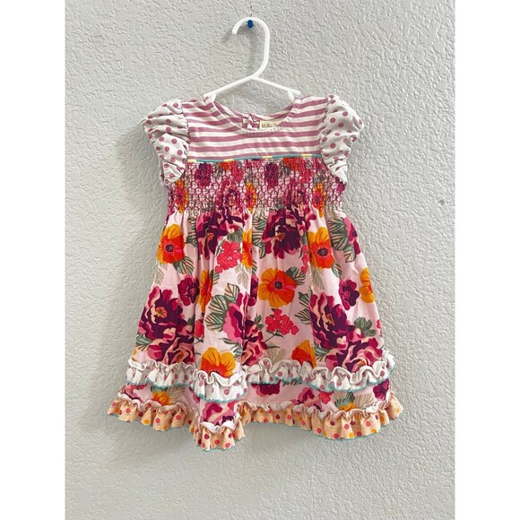 Matilda Jane Tea Time Floral Corduroy Dress - Picture 1 of 5
